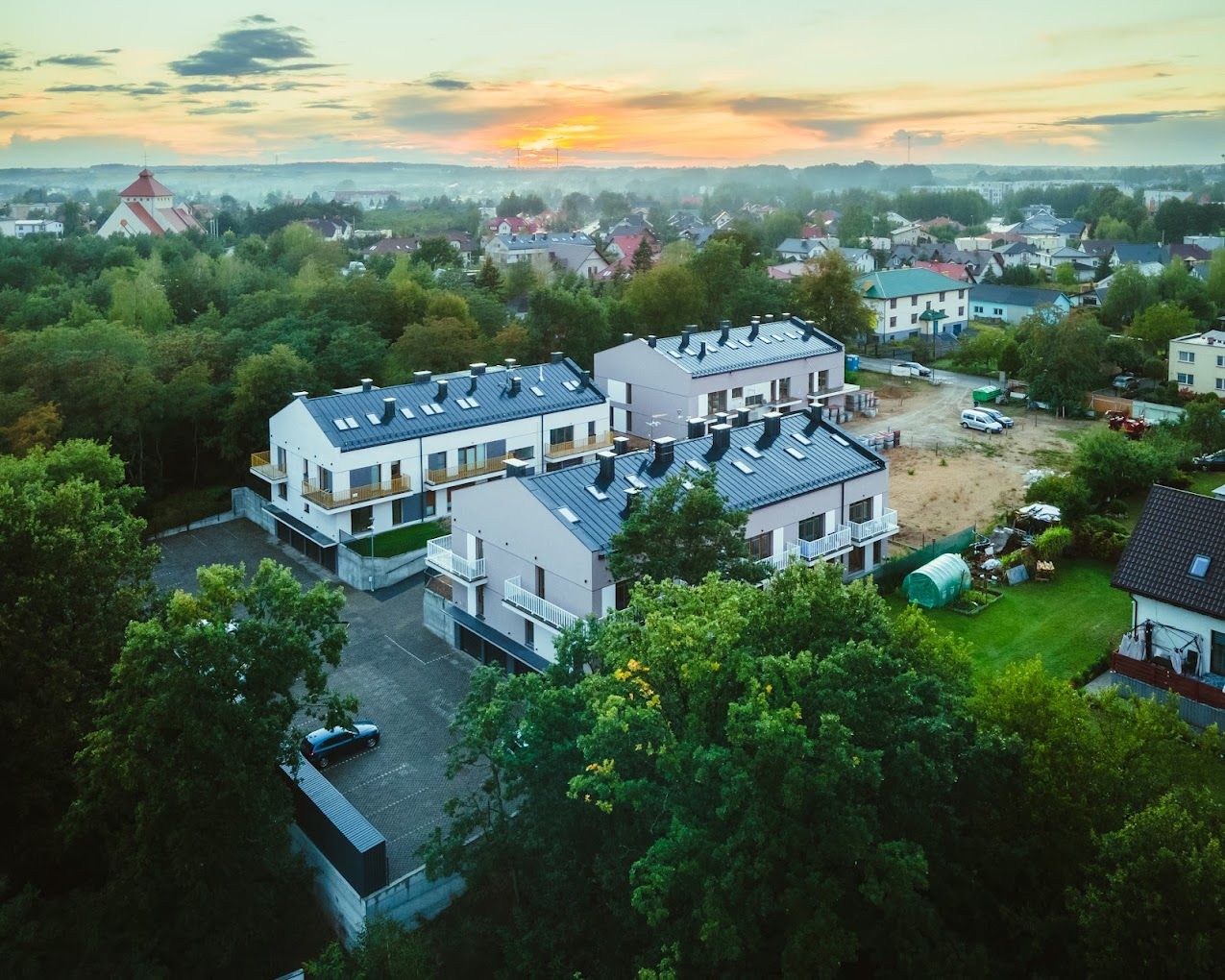 Osiedle z lotu ptaka po zakończeniu · realizacja z portfela historycznego